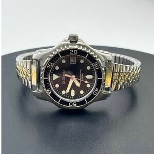St. Moritz 34mm Professional Divers 200m Quartz Date Illuminating Watch Works